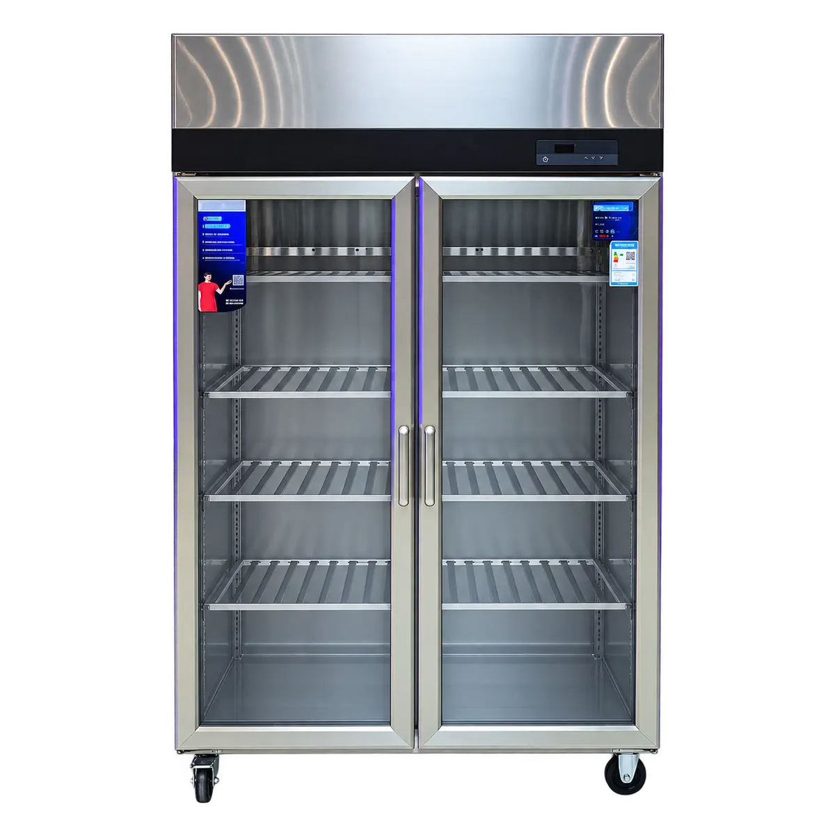 Standard Large Double-Door Refrigerated Display Cabinet