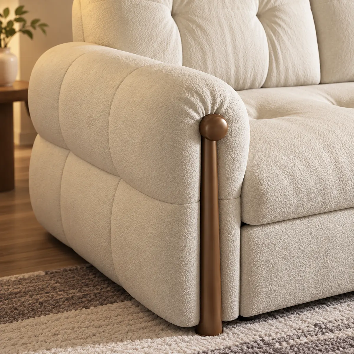 Rounded Armrest Detail