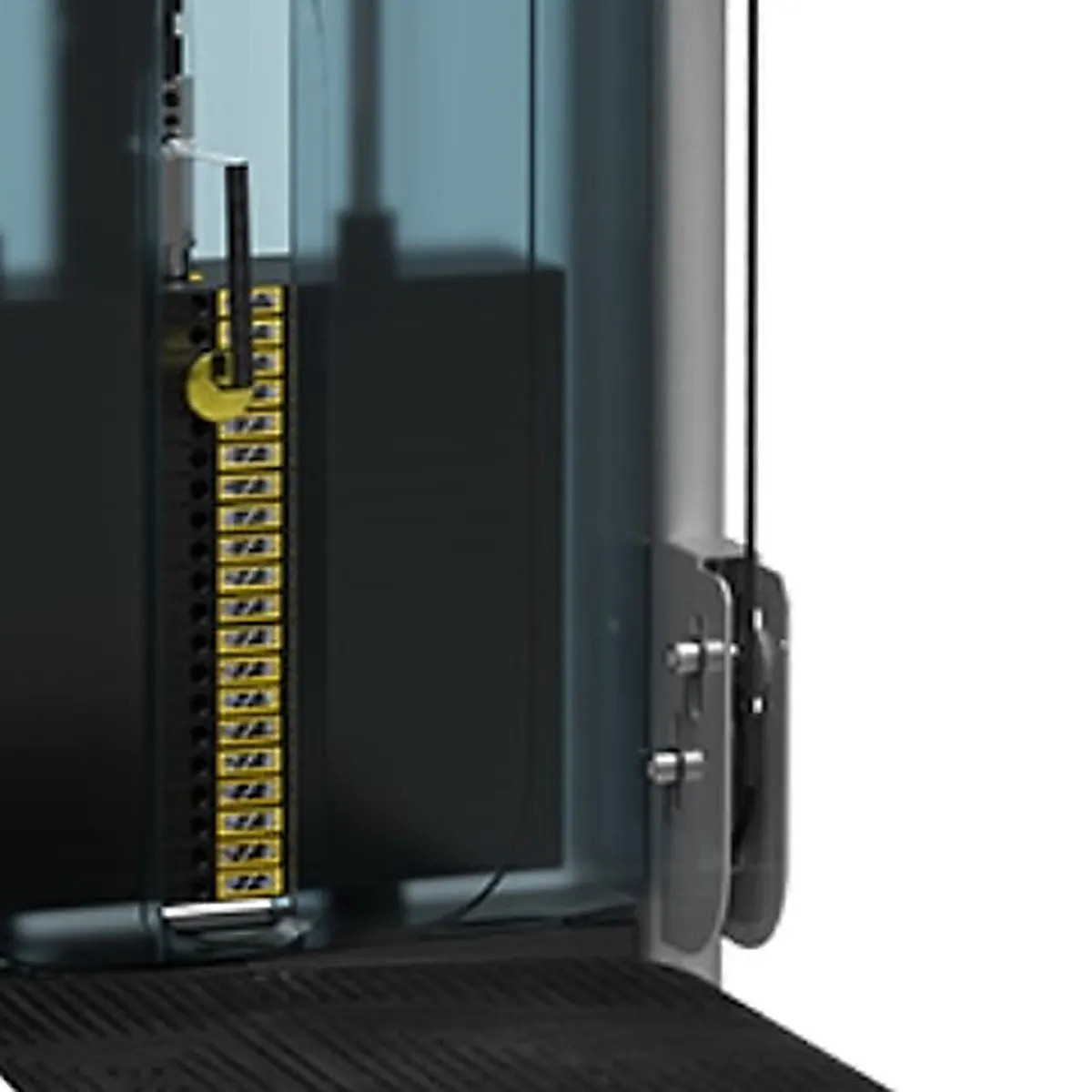 Gewichts stack und untere Riemens cheibe