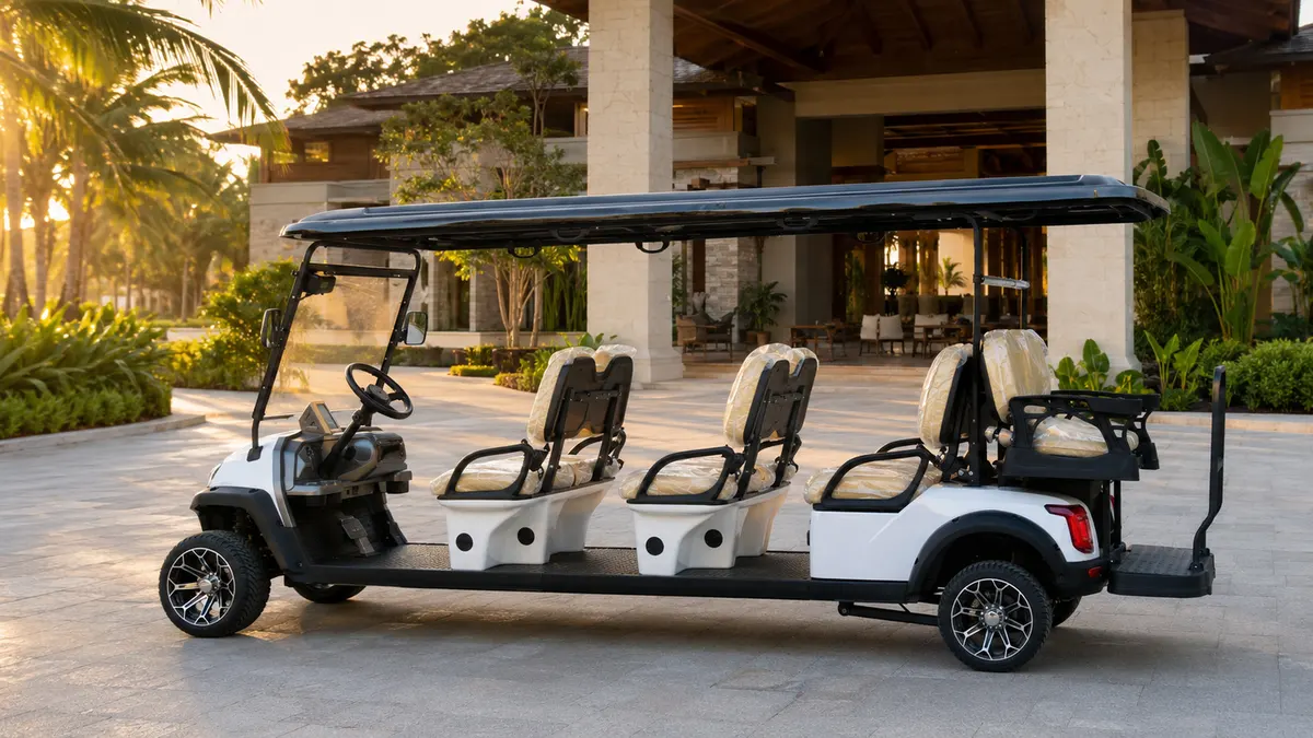Comfortable cruising for multiple passengers, enhancing the park’s visitor reception efficiency.