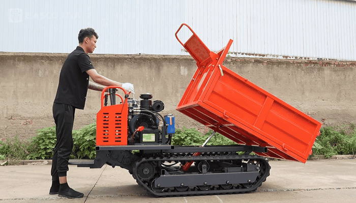 1.5-ton walking tractor - Test - Tipper