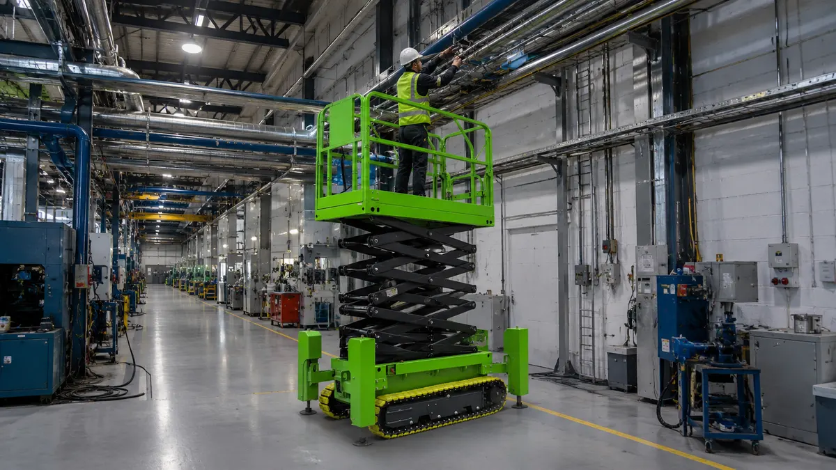 Factory pipeline inspection, repair, and overhead service operations