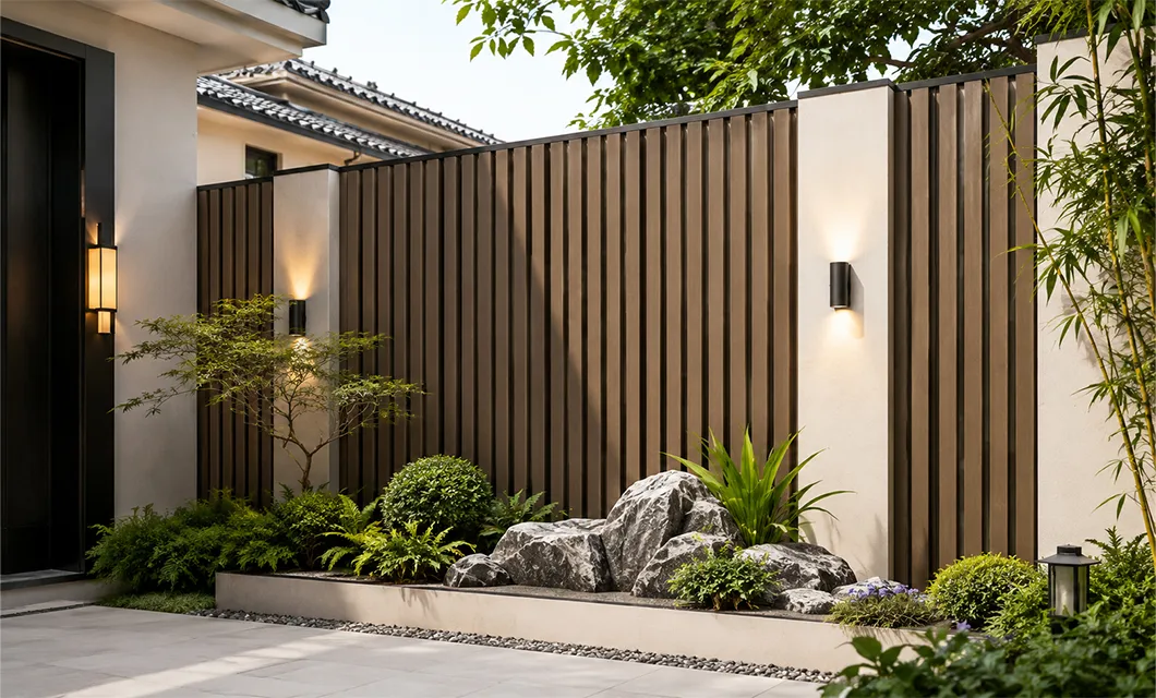 Mur caractéristique du paysage commercial