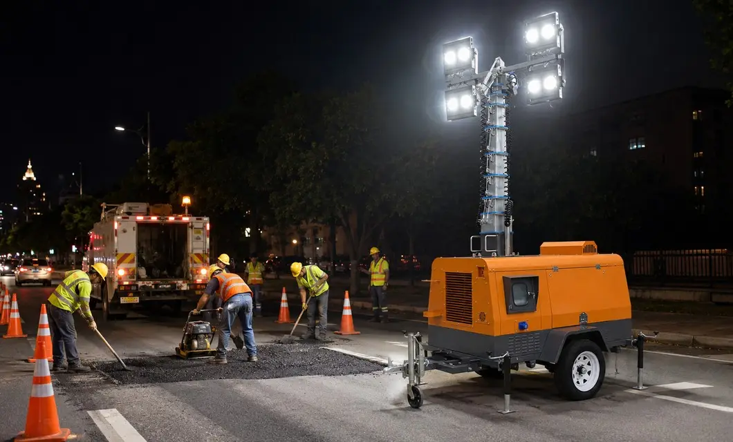 Temporary lighting for outdoor activities