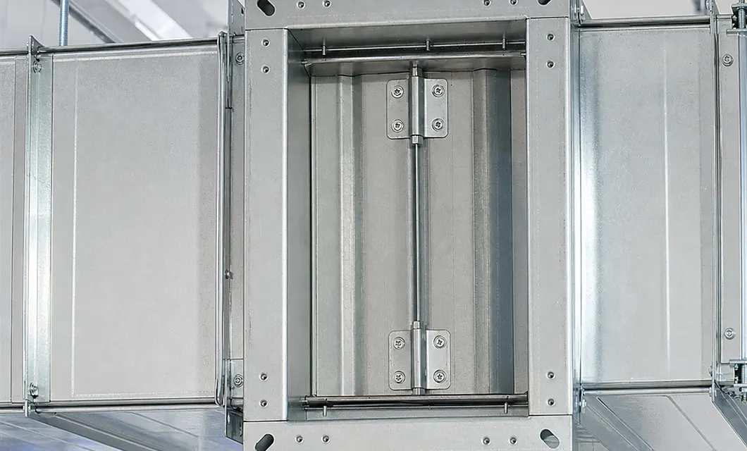 La configuración manual del flujo de aire mantiene equilibrado el conducto del corredor de servicio.