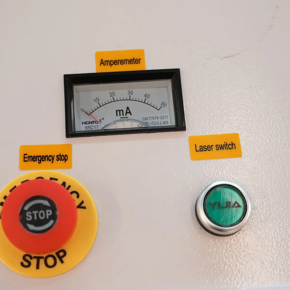 Ammeter and Emergency Stop
