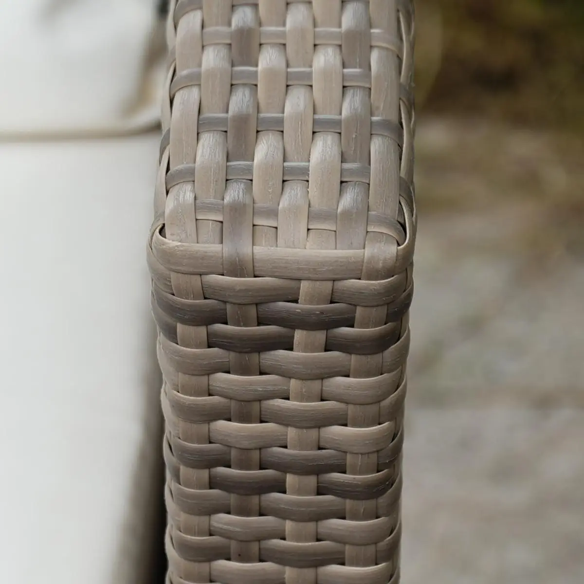 Sandaran tangan-anyaman rotan-Detail