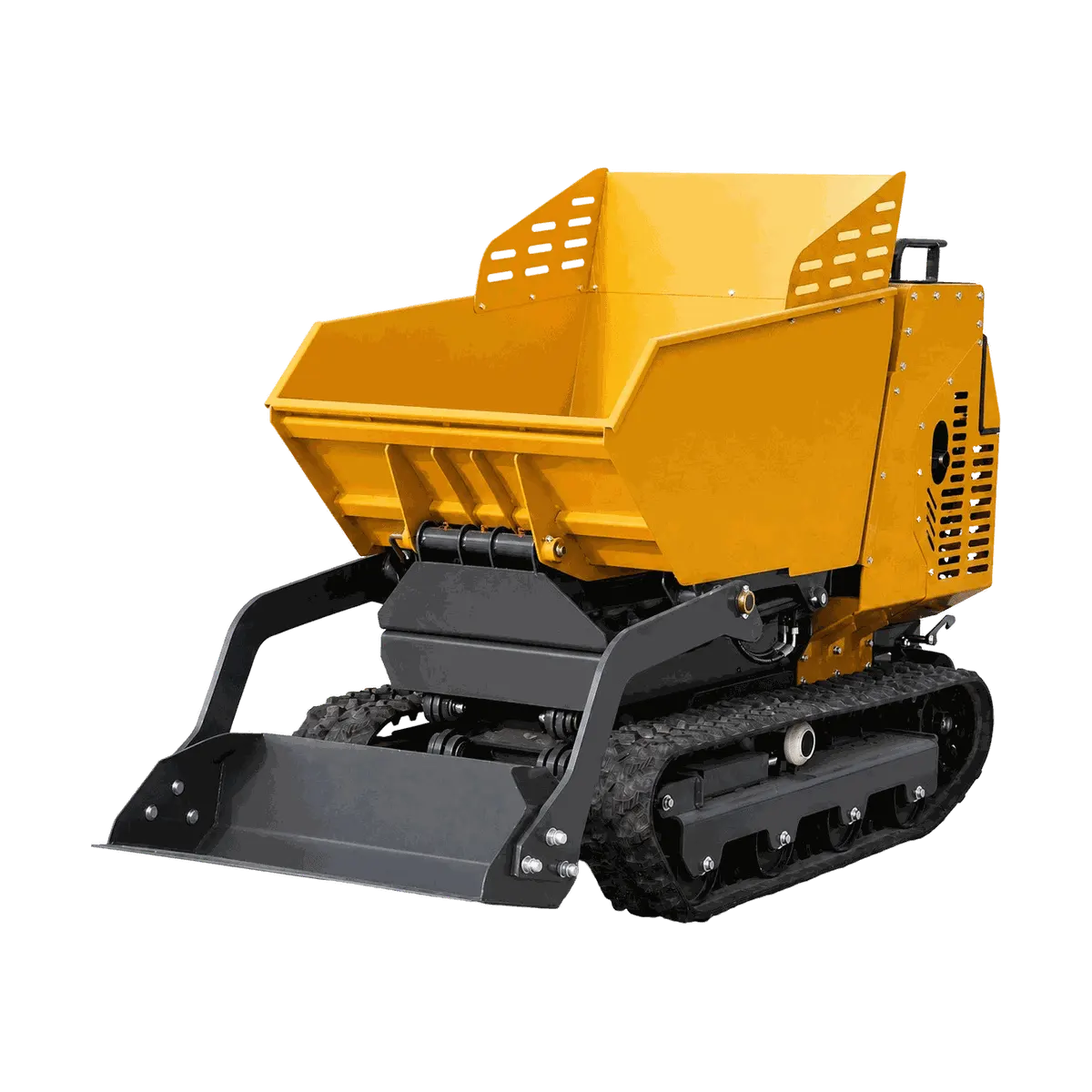 Dump truck with lifting and tipping mechanism