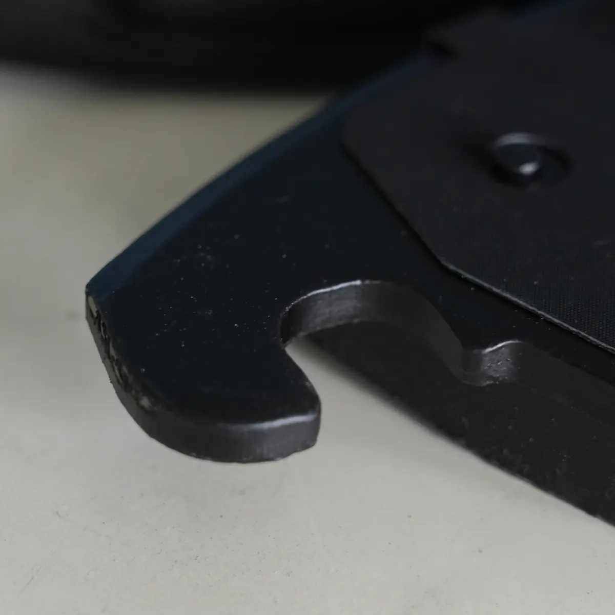 Placa traseira gancho Close Up