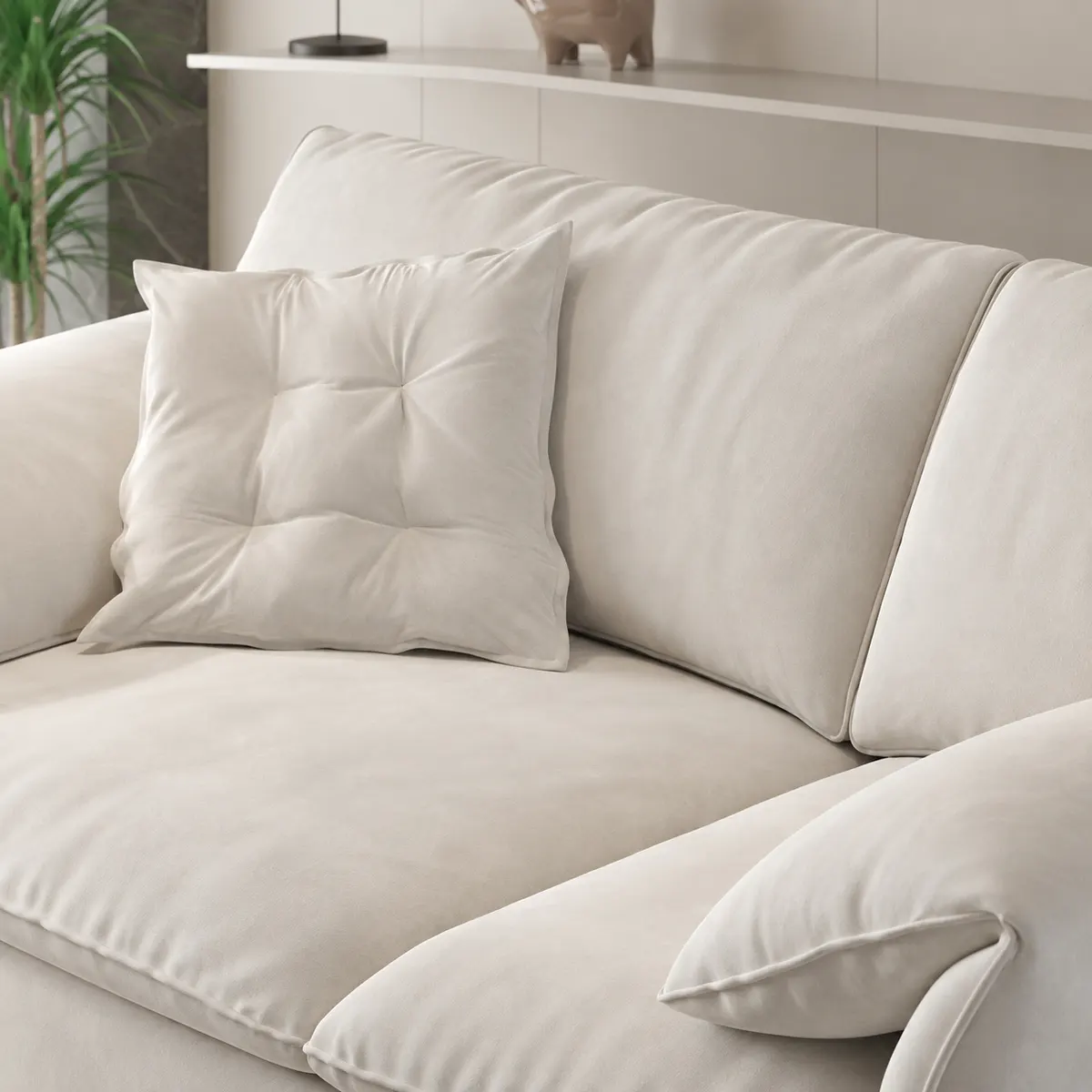 Détail de coussin de dossier