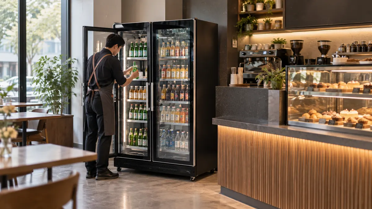 Café Getränke kühlung und Wiederauf füllung