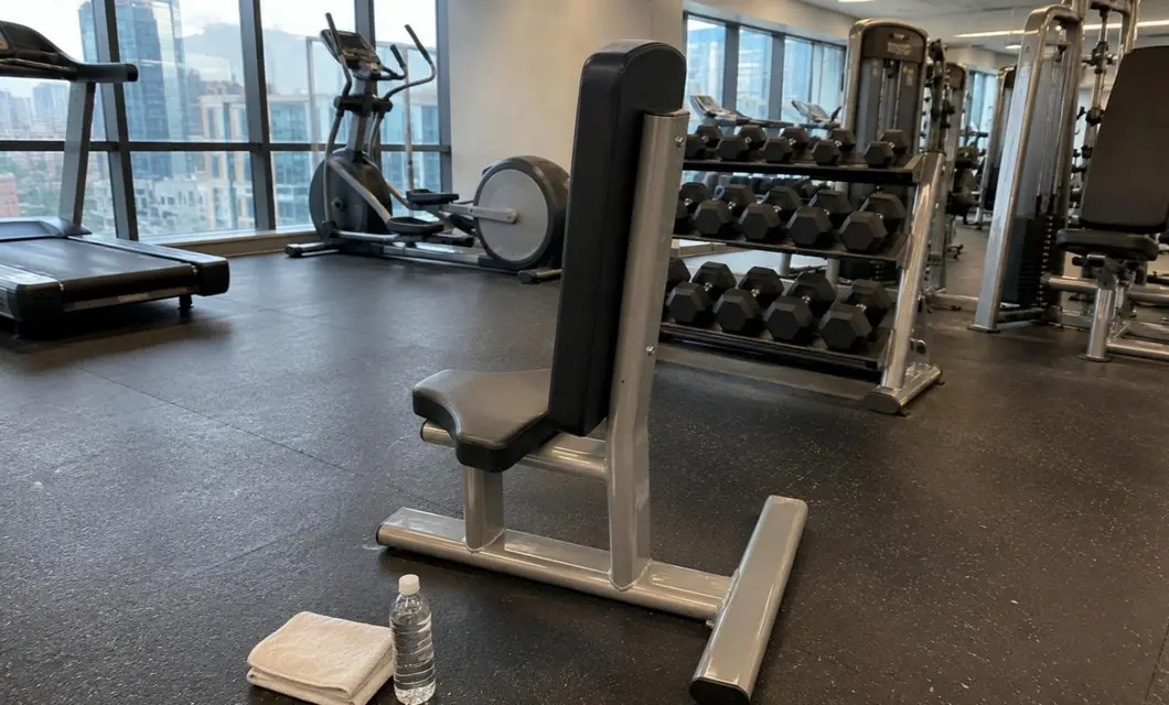 Área de Bancos para Exercícios no Campus