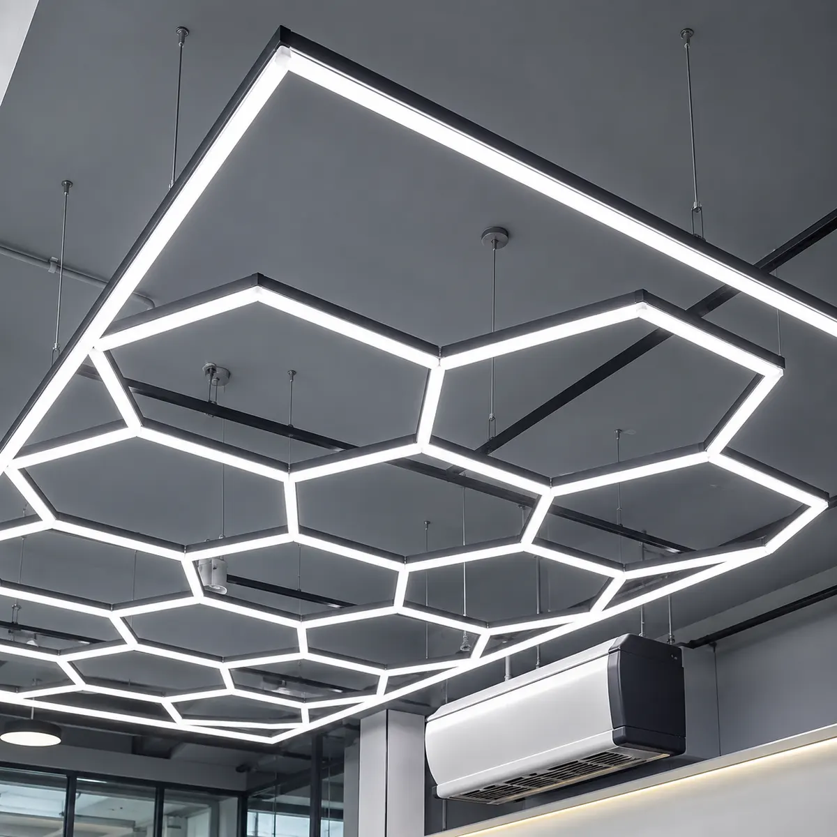 Car Wash Bay Honeycomb LED Light