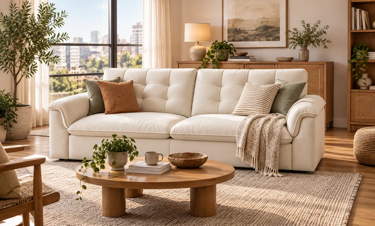 Gemütliche Sofa Lounge Szene