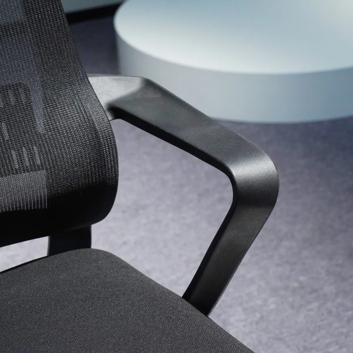 Curved Armrest Support Detail