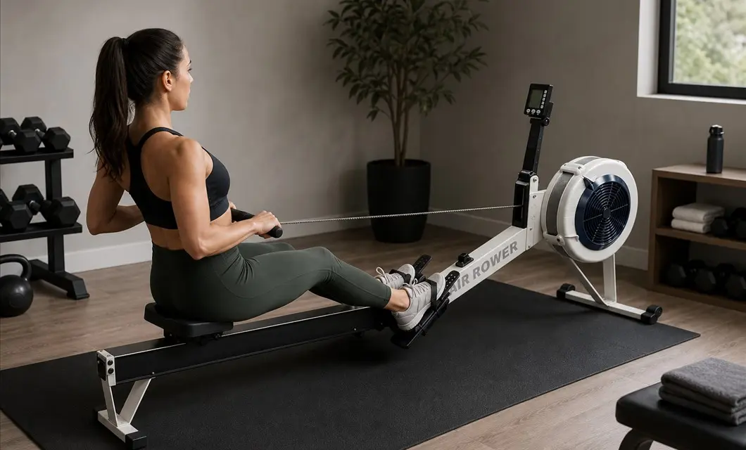 Dedicated rowing in a practical indoor space