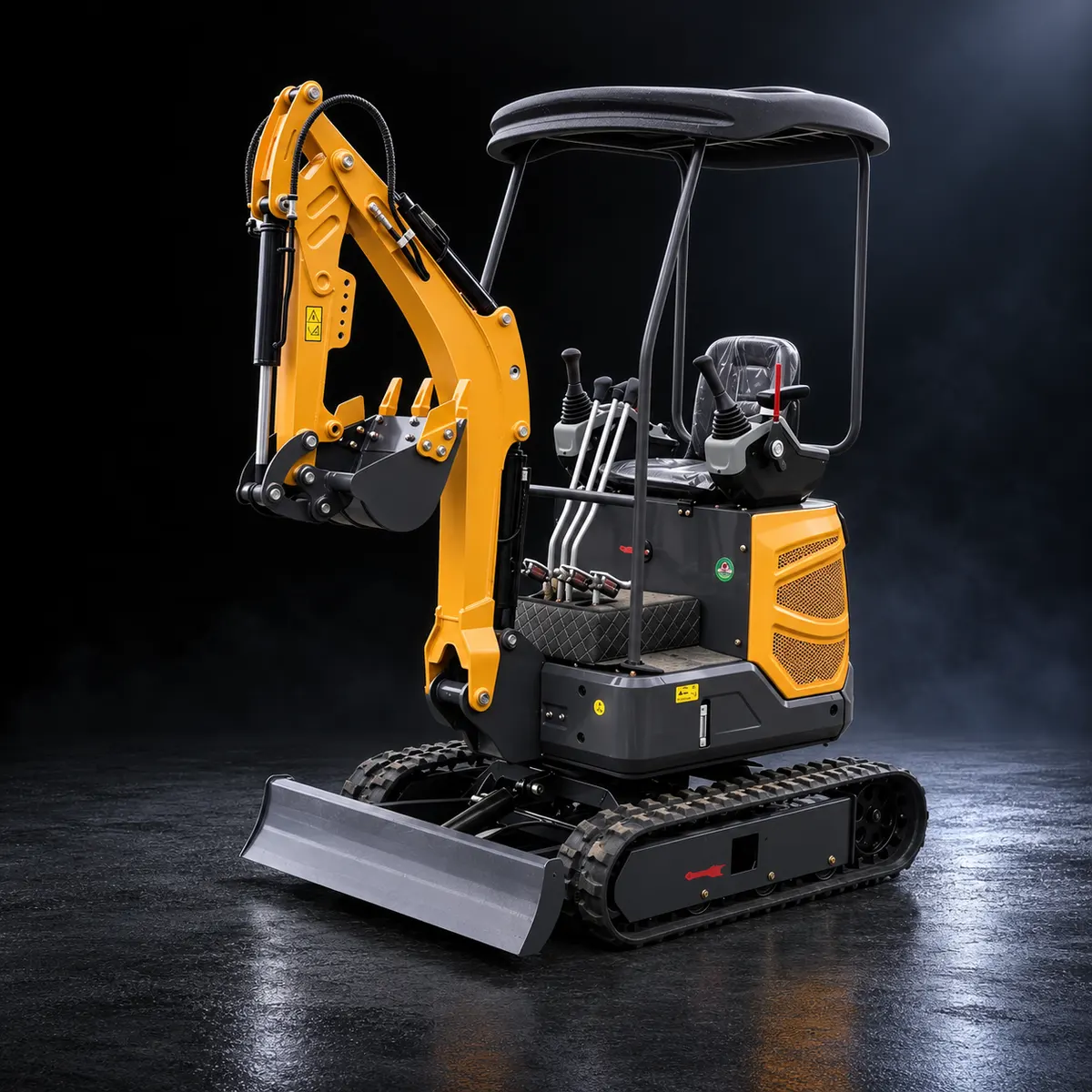 Miniature crawler excavator