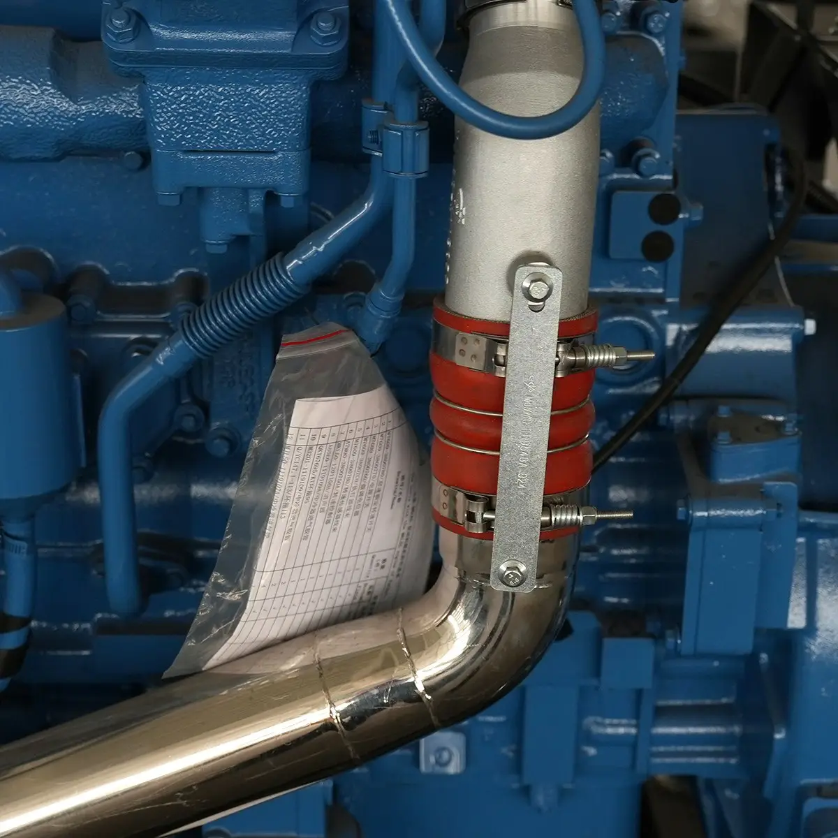 Auspuffrohr-Detail