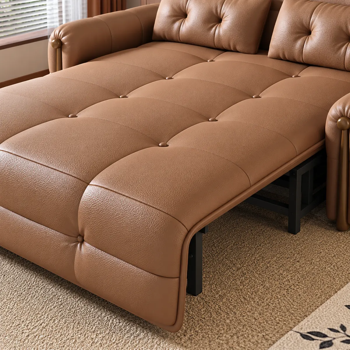 Extended Sofa Bed Detail