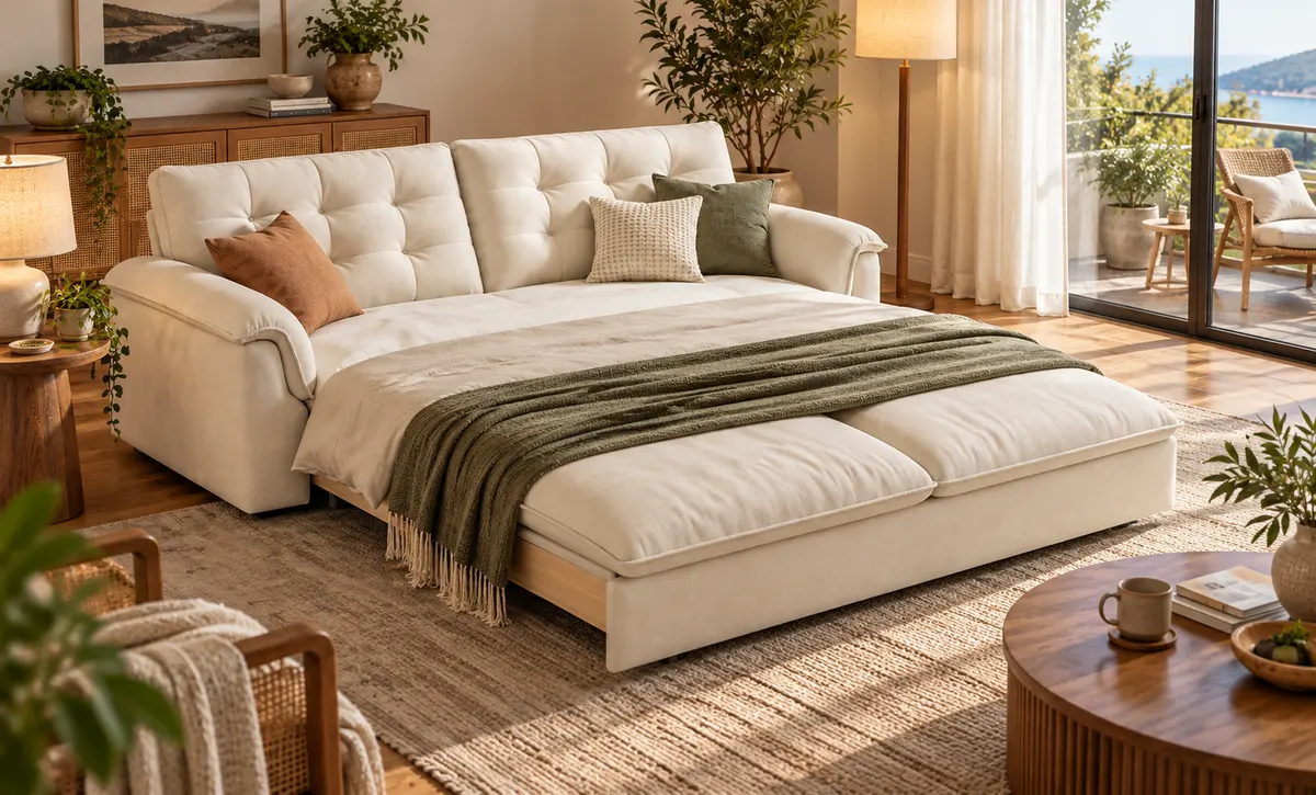 Erweitertes Sofa Bett Wohnzimmer