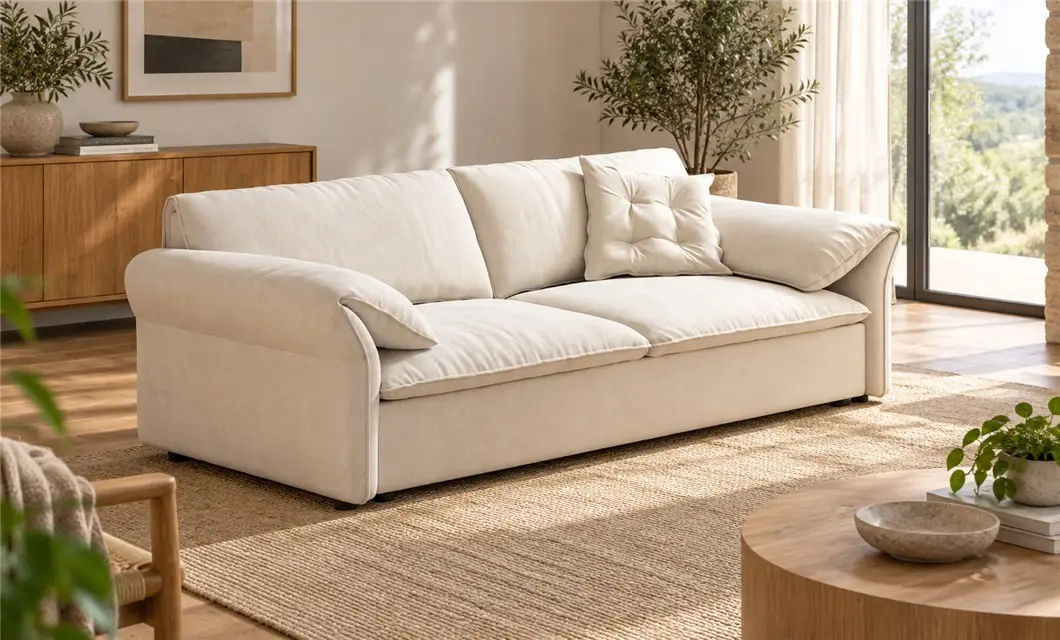 Présentation d’un lit-banquette pliant
