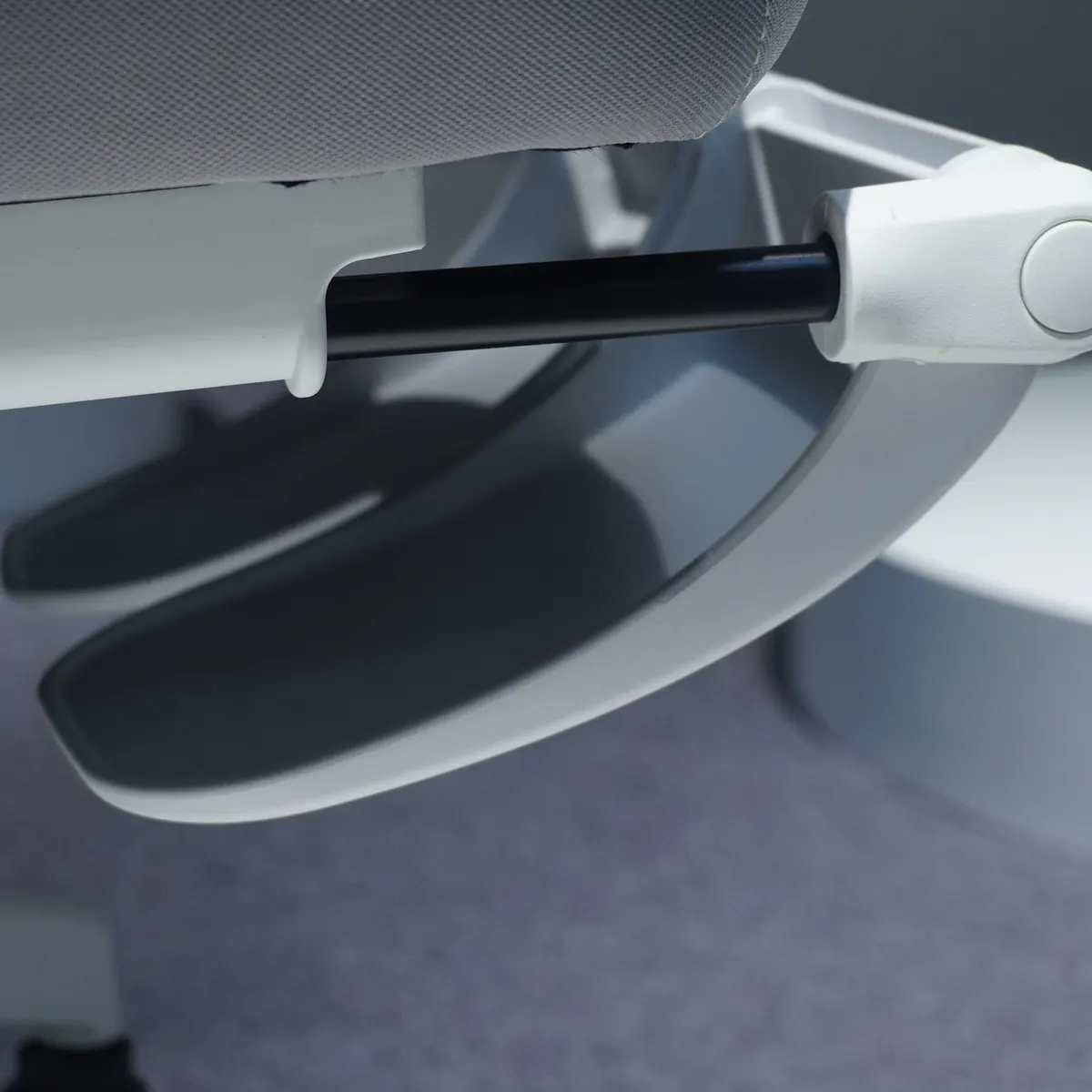 Footrest Slide Rail Close Up