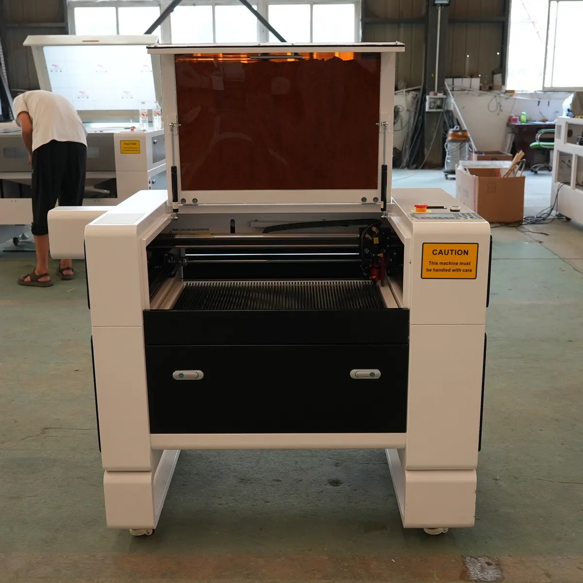 GE-460 high-frequency-multi-ângulo real-shot - front view com a tampa aberta