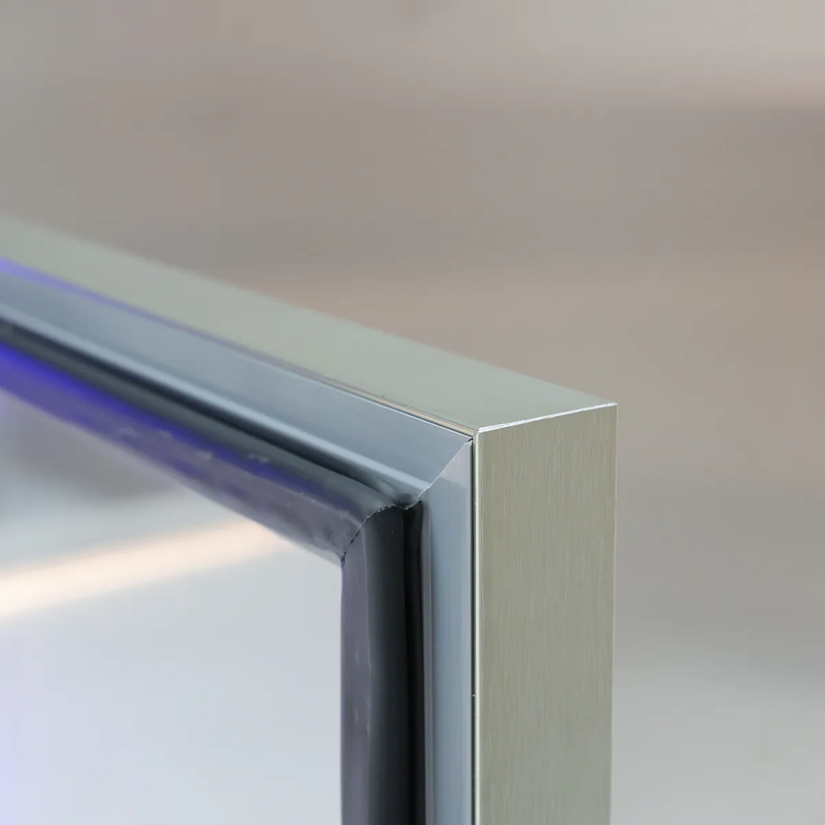 Glass Door Frame Corner Detail