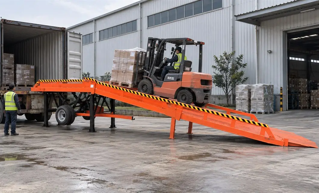 Ground Level Forklift Access To Trailer