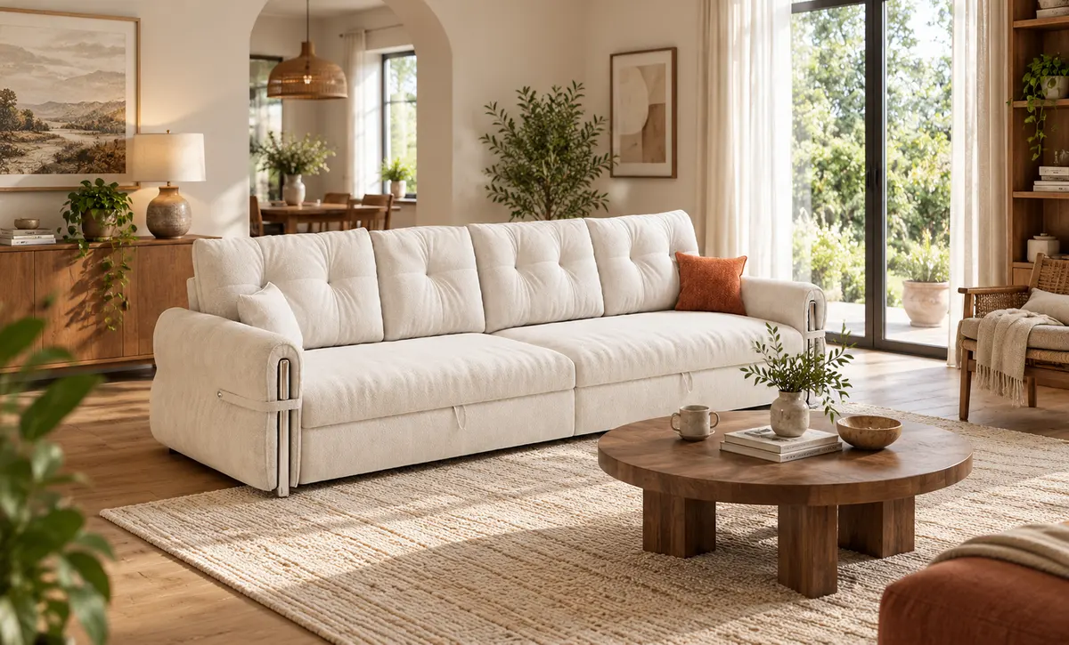 Home Sala Sofá-O sofá serve como assentos todos os dias em uma casa roo