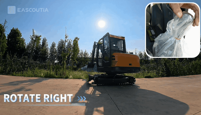 The upper structure swings smoothly with attachments, facilitating direction changes in tight spaces and coordinated digging‑loading movements.
