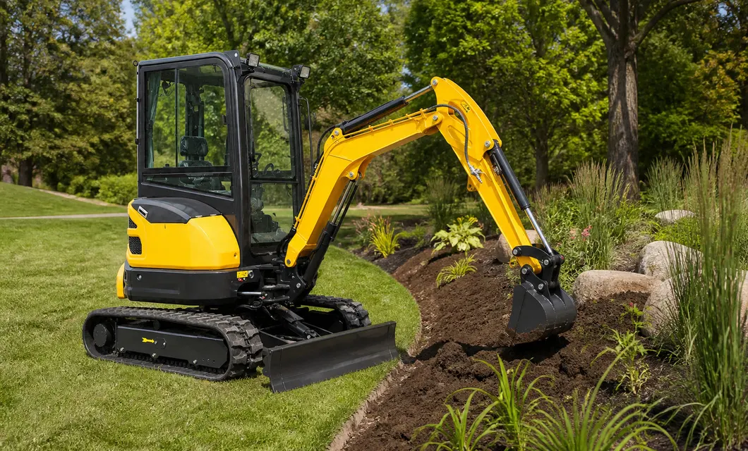 Narrow Utility Excavation