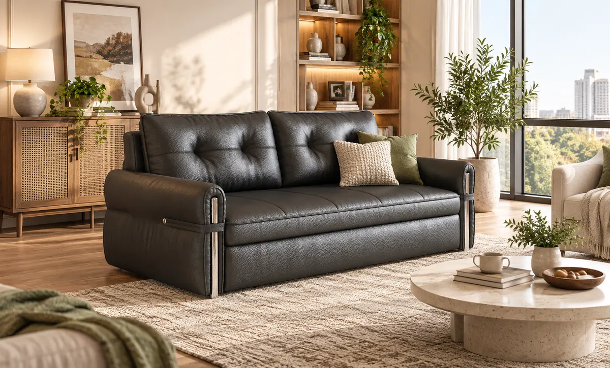 Moderne schwarze Sofa Lounge