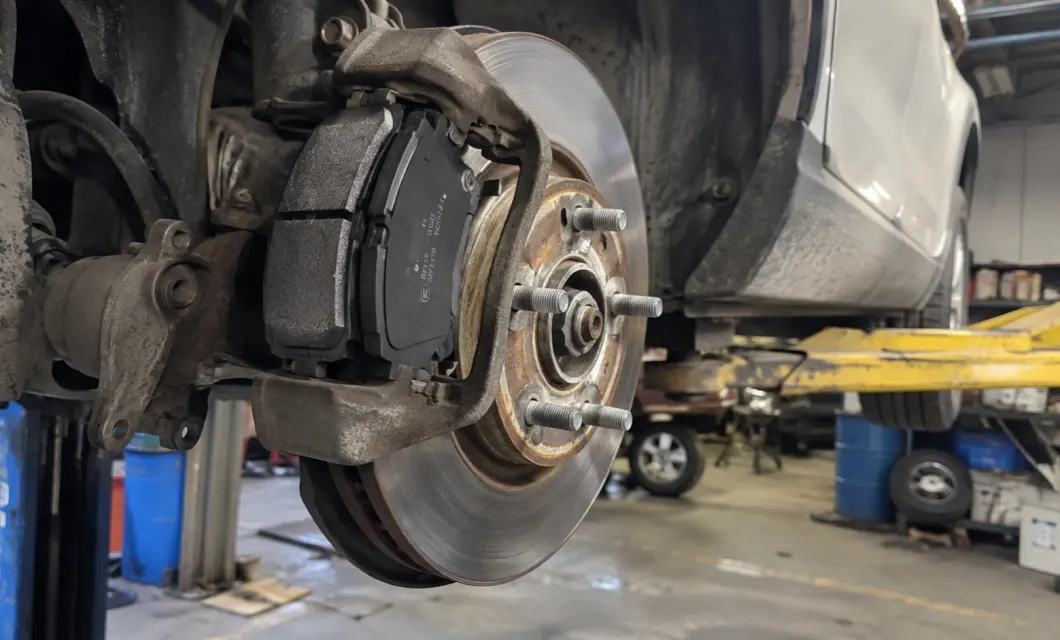 Pad Face Visible In Caliper
