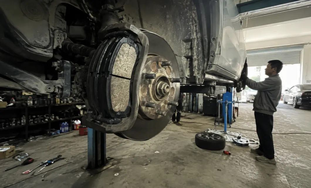 Superficie de la almohadilla expuesta en el rotor