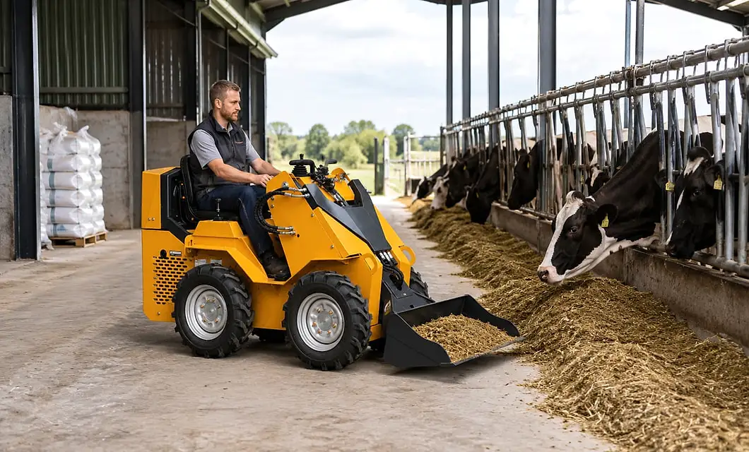 Efficient ground leveling on an open construction pad