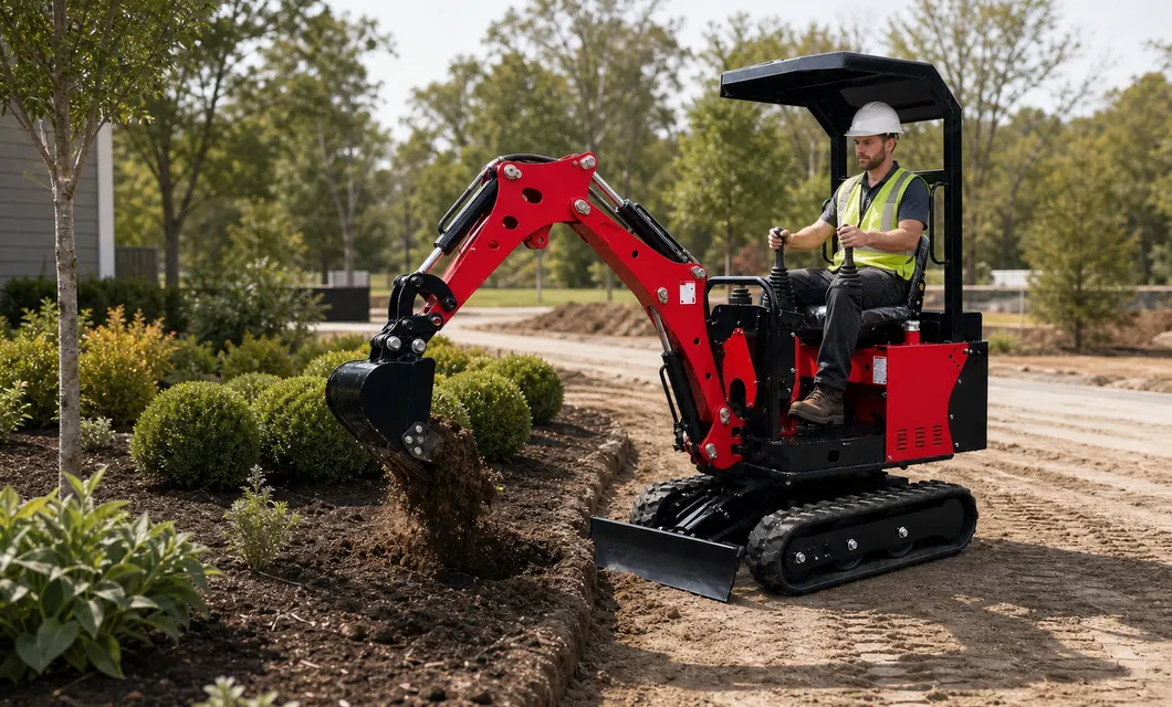 Peyzaj Yatak Şekillendirme-Peyzaj İşleri İçin Hassas Toprak Kazma İşlemi