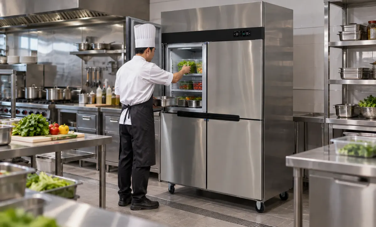 Profession elle Restaurant küche Lebensmittel kühlung