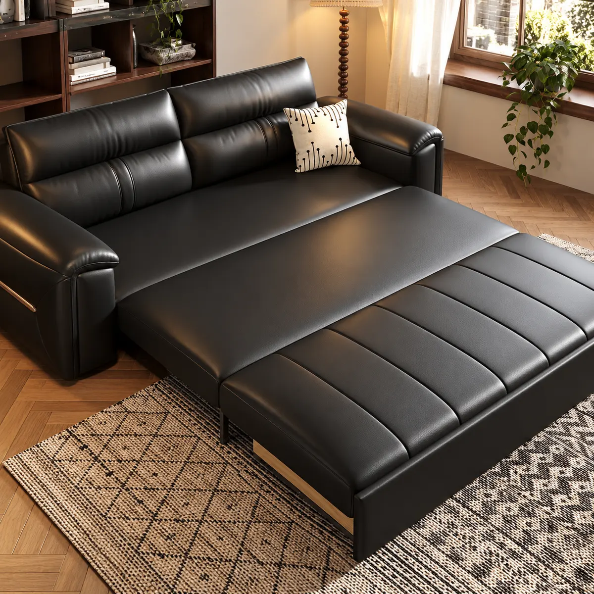 Detalhes do modo cama pull-out