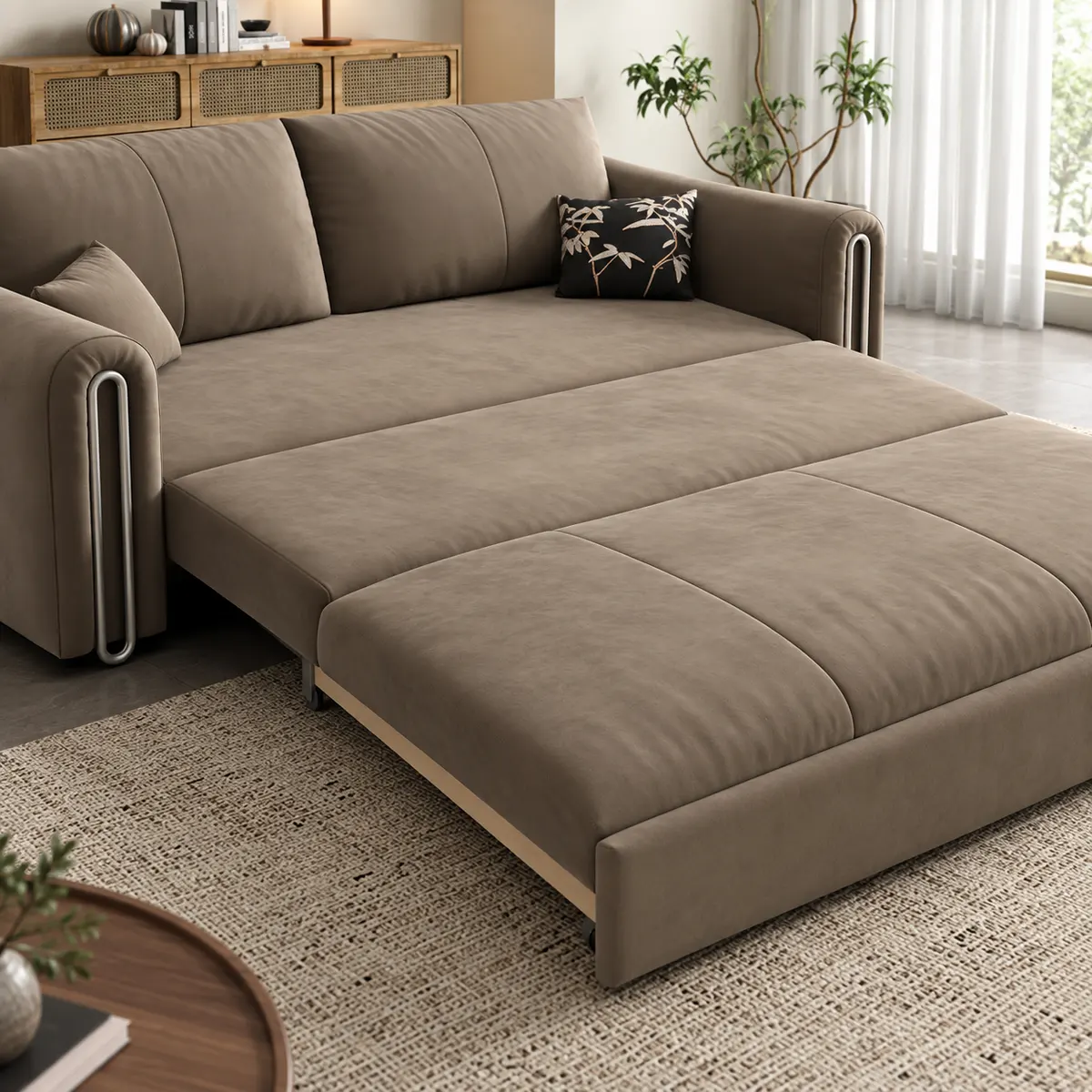 Dettaglio della modalità letto estraibile