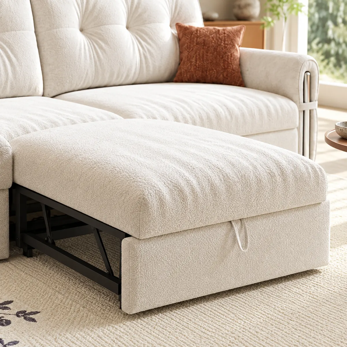 Pull-Out detalhe otomano