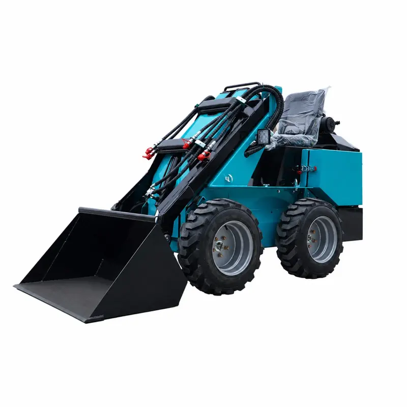 Wheeled mini skid-steer loader