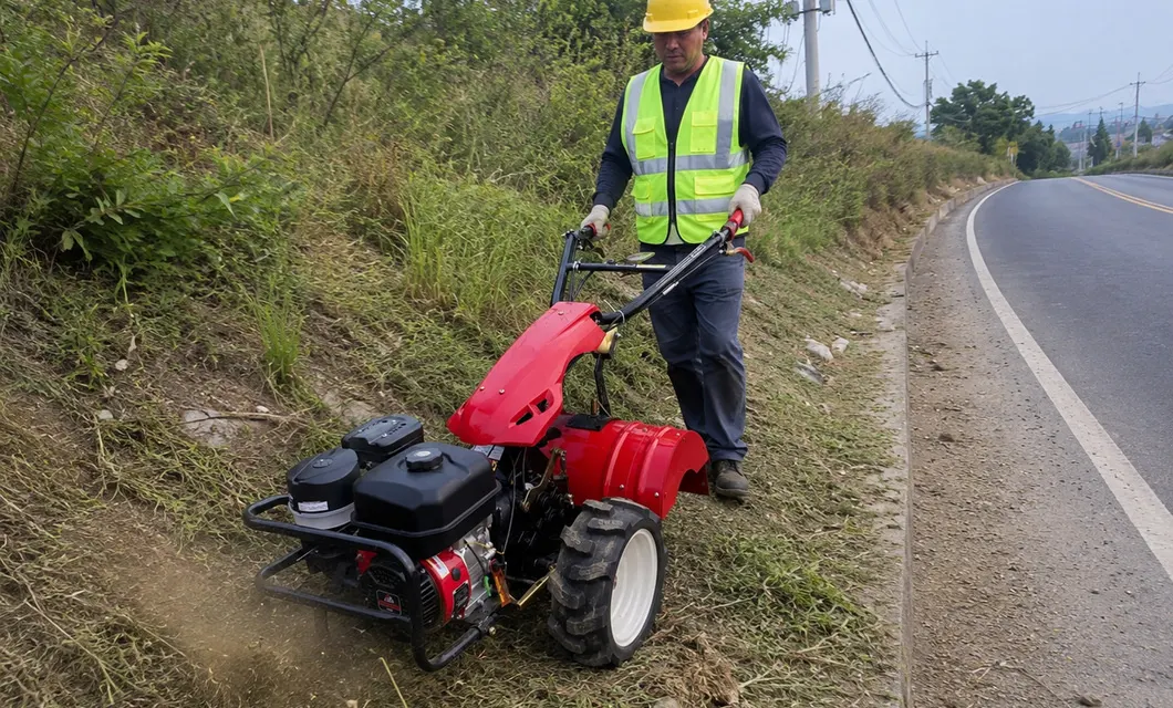 Straßen hang Arbeit-Straßen hang Weed Clearing