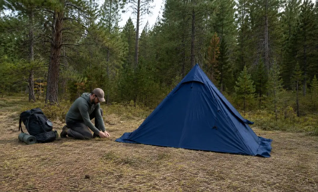 Forest Clearance Use - Nature camping rest area in suitable open woodland.