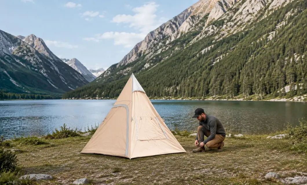 Mountain Lake - Scenic camping retreat for people and equipment.