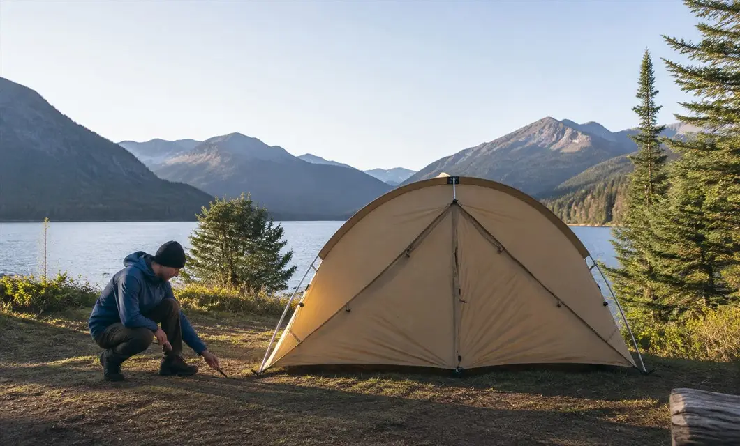 ที่พักพิงแบบ Packable BASE Trek สำหรับพักผ่อนตามเส้นทางเส้นทางที่เหมาะสม