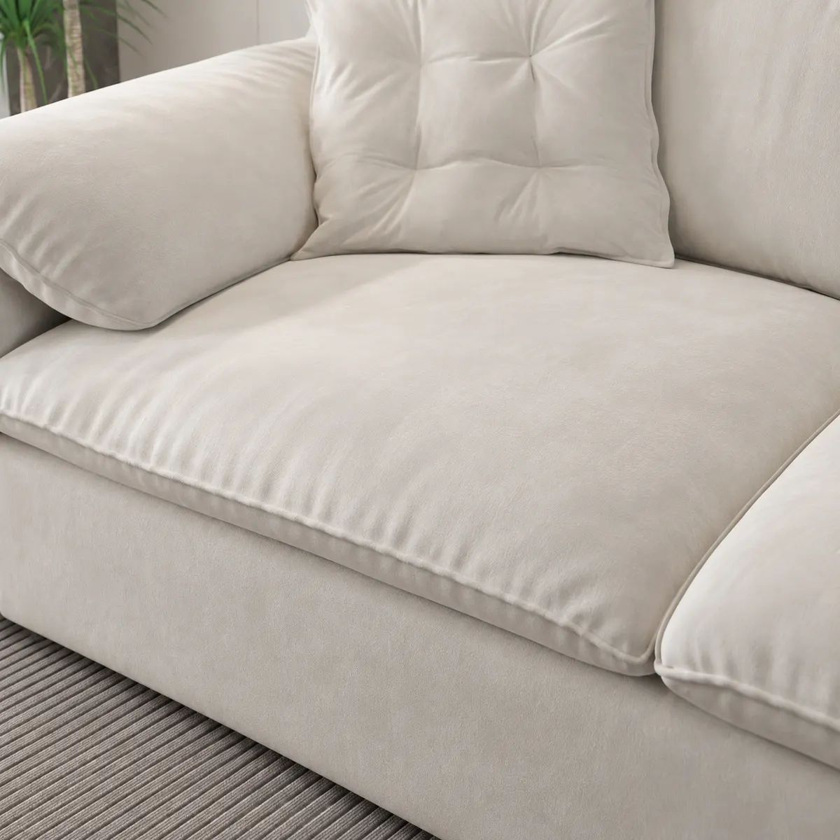 Détail de coussin de siège