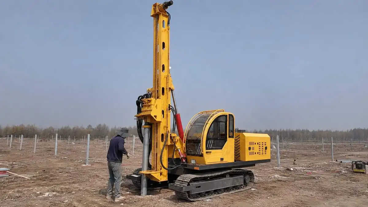 Site de construction d'infrastructures rurales