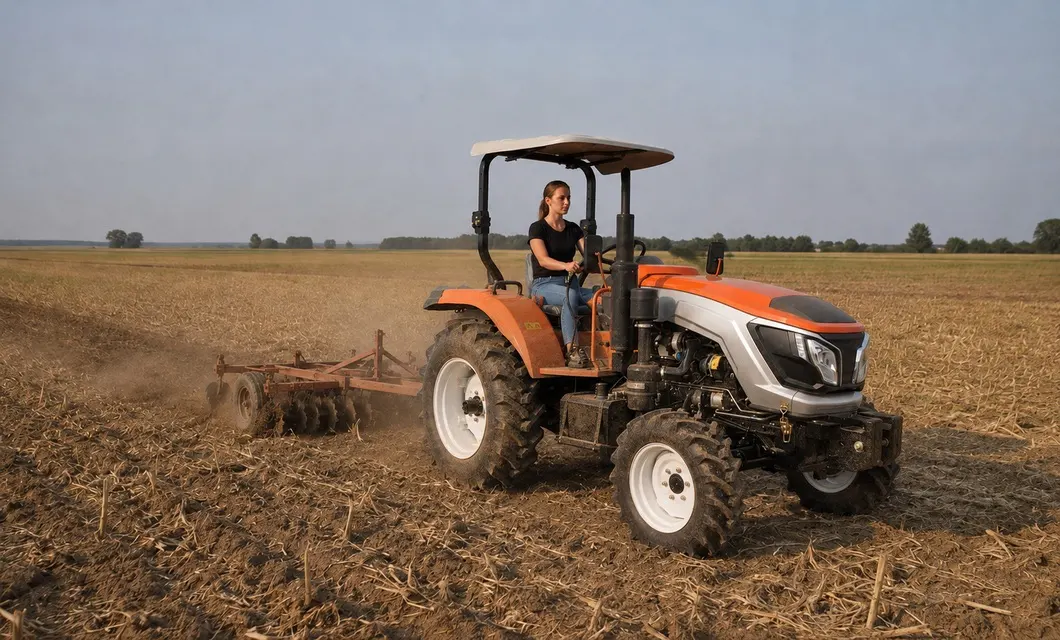 Farm Lane Transit: Fahrt auf dem schlammigen Farm Lane. WW-354E ist in dieser Einsatzkonfiguration dargestellt; vor dem Einsatz die Passform des Anbaugeräts, das Gelände, die Wegfreigabe und die Betriebsbedingungen überprüfen.