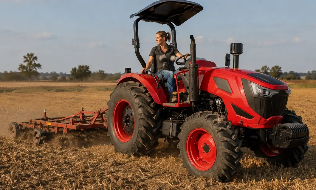 Farm Lane Transit: Fahrt auf dem schlammigen Farm Lane. WW-704B ist in dieser Einsatzkonfiguration dargestellt; vor dem Einsatz die Passform des Anbaugeräts, das Gelände, die Wegfreigabe und die Betriebsbedingungen überprüfen.